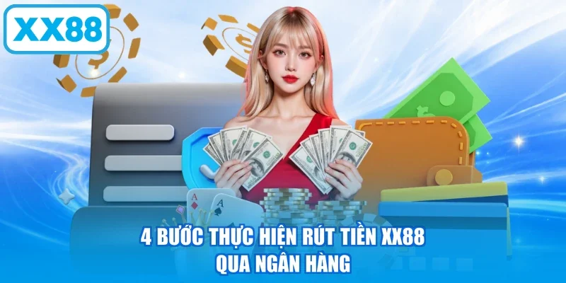 4 bước thực hiện rút tiền XX88 qua ngân hàng