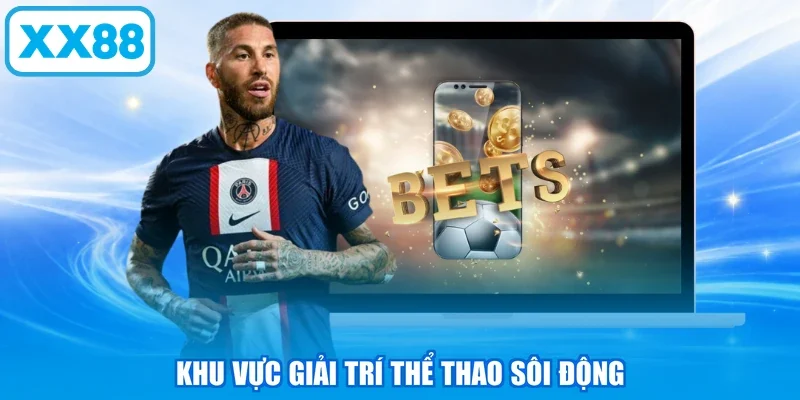 Khu vực giải trí thể thao sôi động