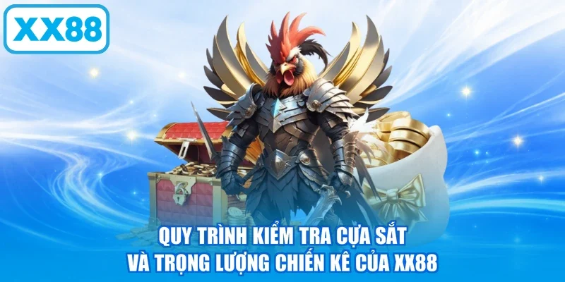 Quy trình kiểm tra cựa sắt và trọng lượng chiến kê của XX88